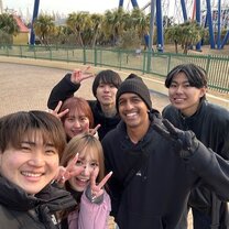 Friendly students who said a hello to me